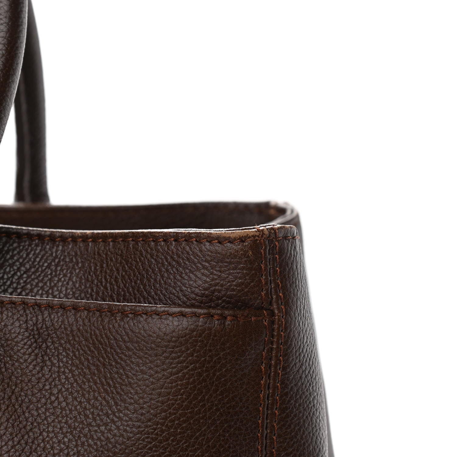 Chanel Calfskin Cerf Executive Shopper Tote Brown 17 of 20