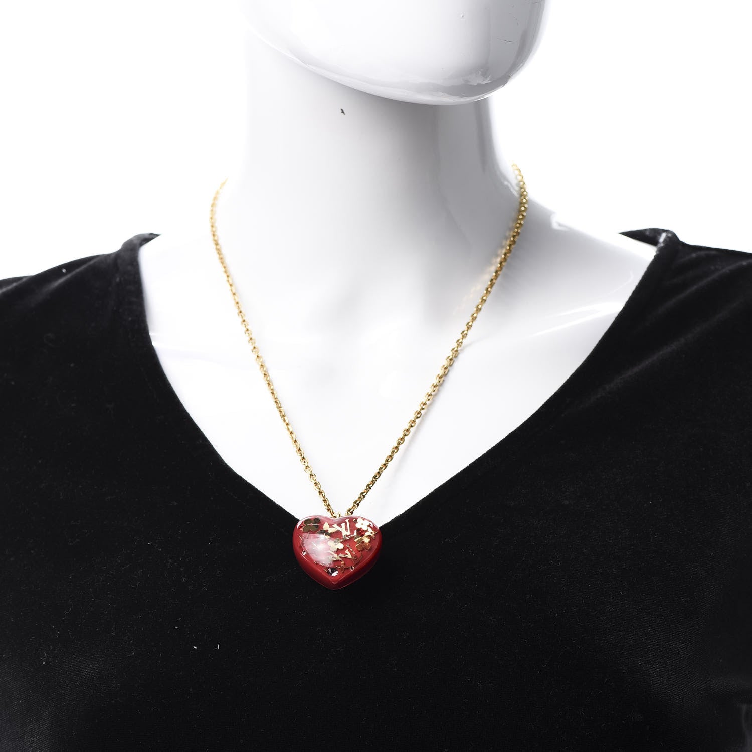 Louis Vuitton Inclusion Heart Necklace Pomme D'Amour 2 of 5