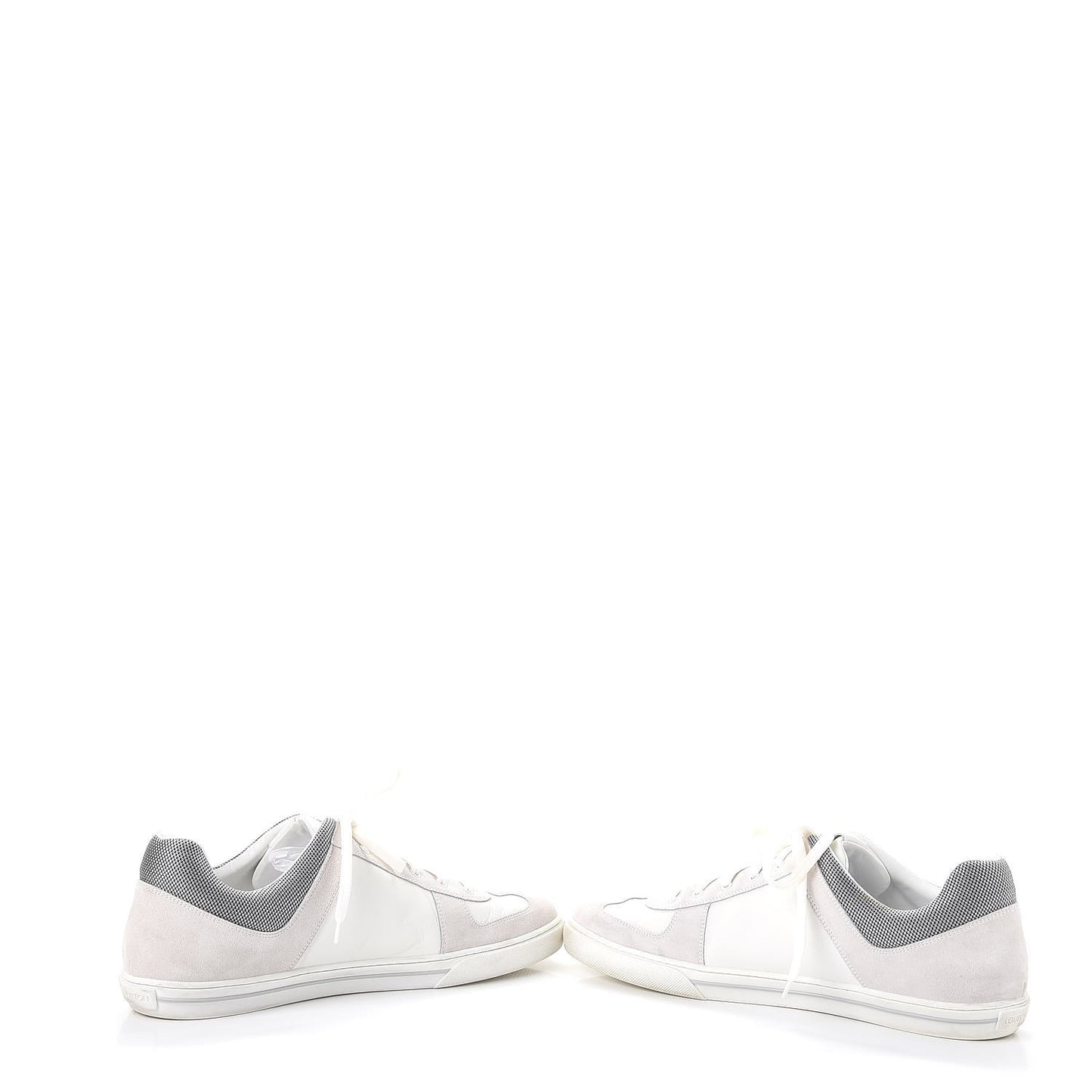 Mens Suede Calfskin Dream On Low Top Sneakers 11 White
