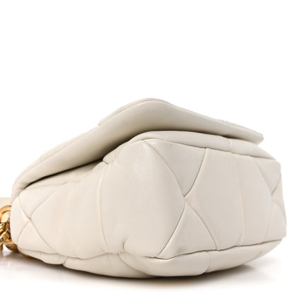 Prada Nappa Metal Quilted Small Patchwork System Flap Bag White 9 of 10