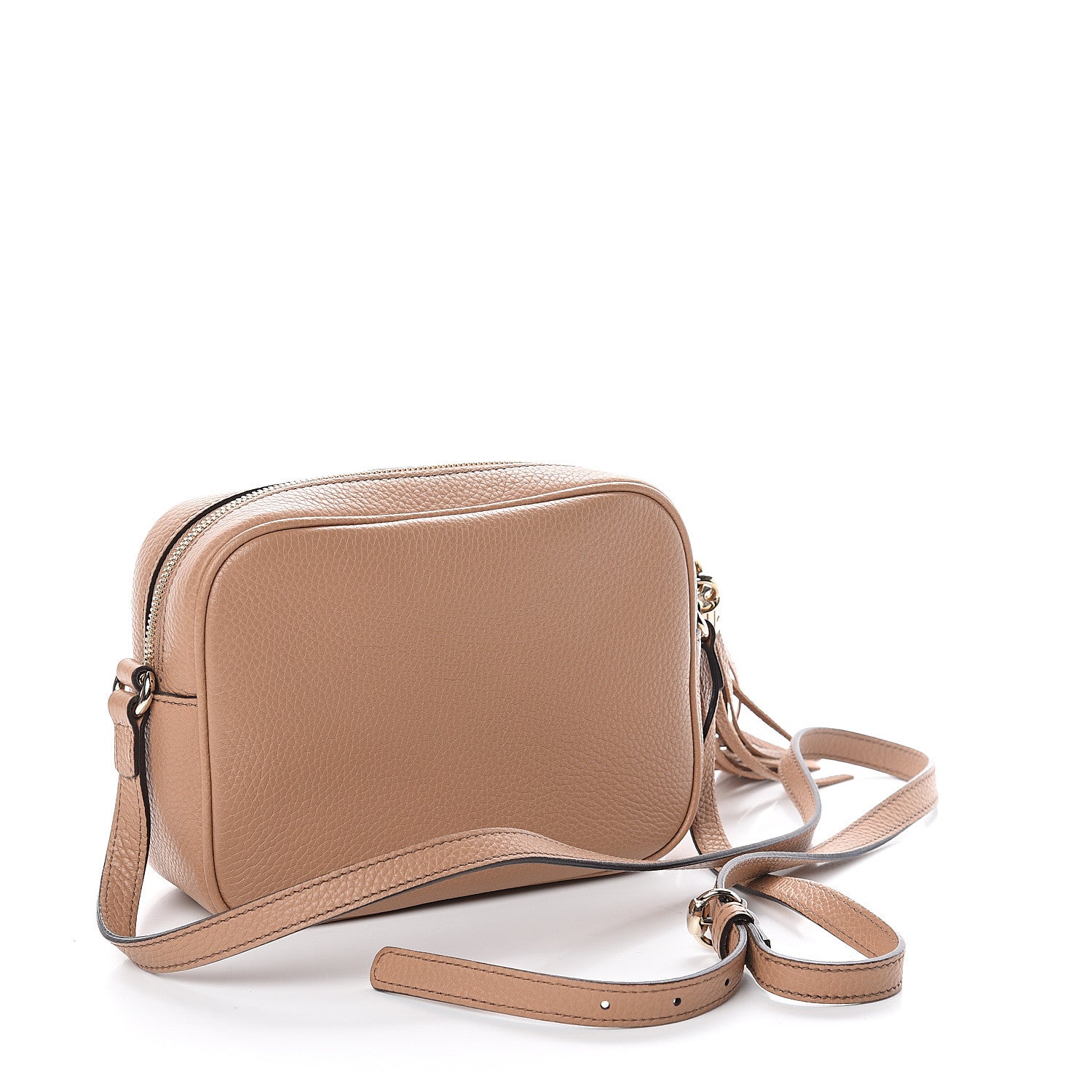Gucci Pebbled Calfskin Small Soho Disco Bag Rose Beige 2 of 8