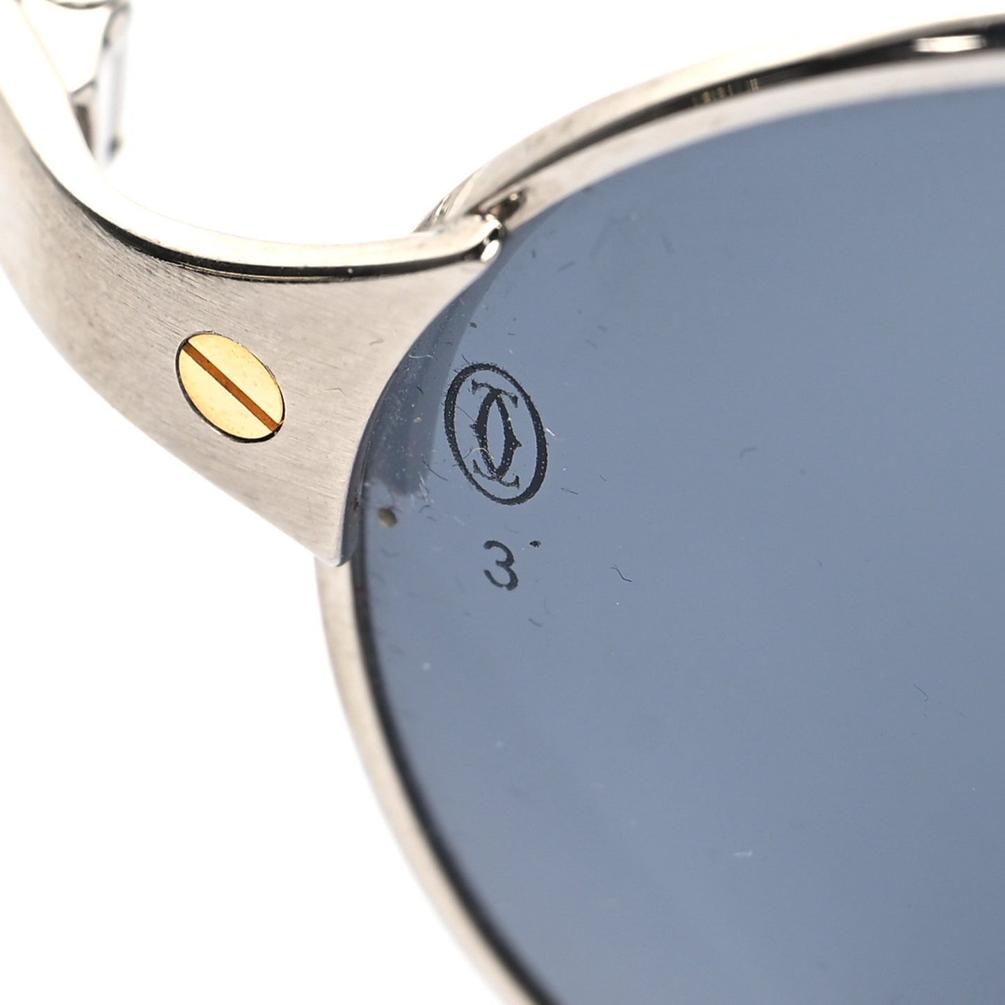Santos Dumont Aviator Sunglasses Silver