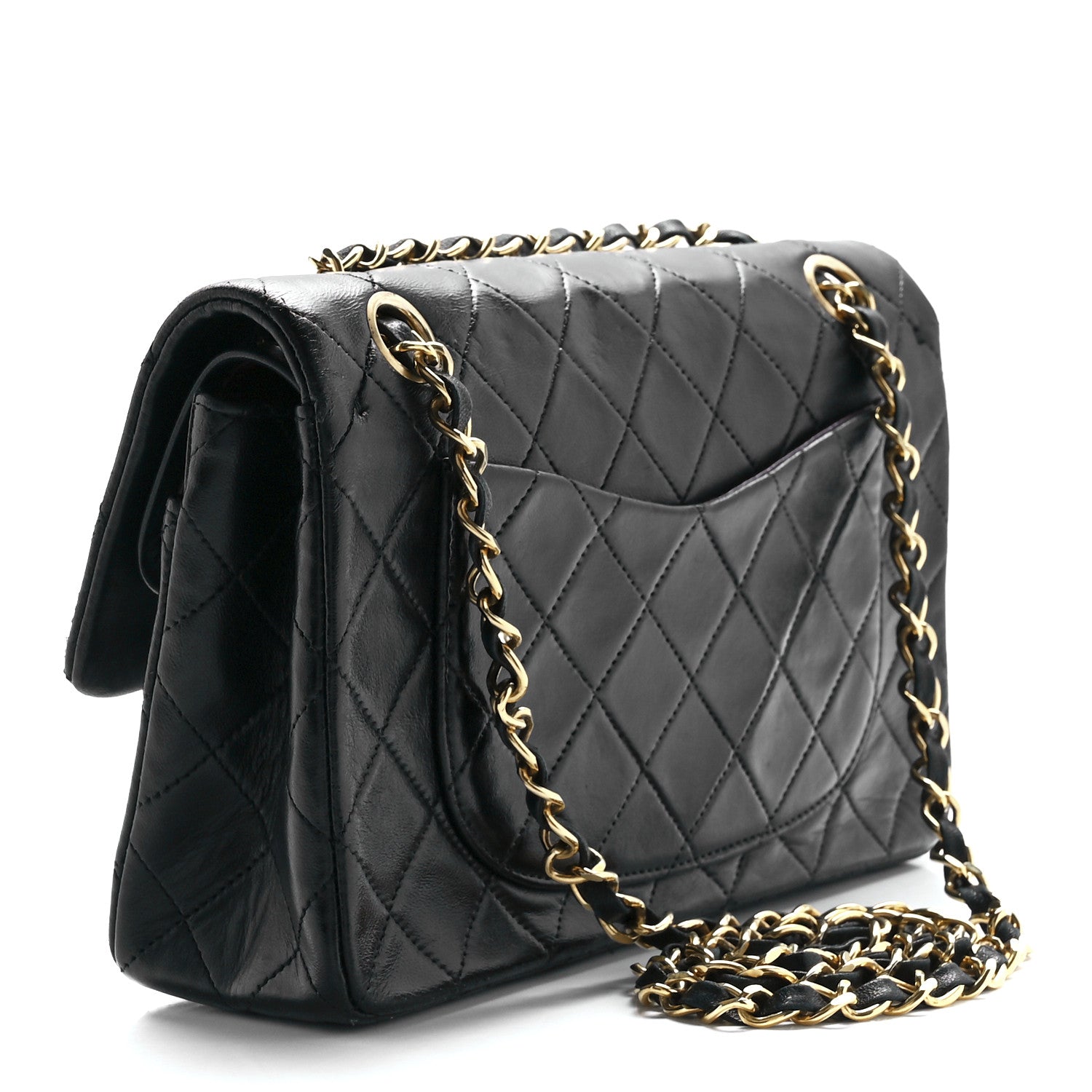 Chanel Lambskin Quilted Small Double Flap Black 3 of 13