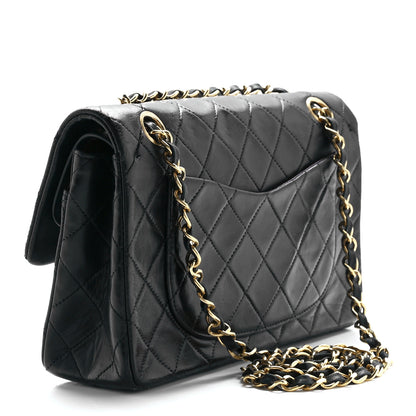 Chanel Lambskin Quilted Small Double Flap Black 3 of 13
