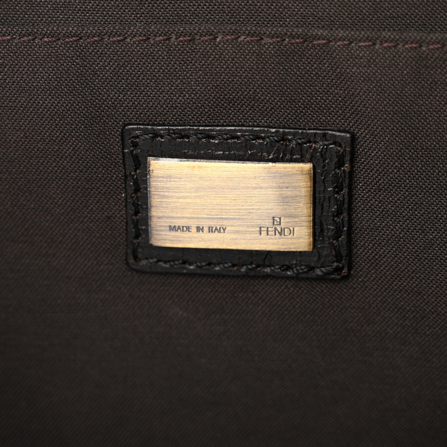 Fendi Zucca B Bis Flap Bag Tobacco Castagna 6 of 11