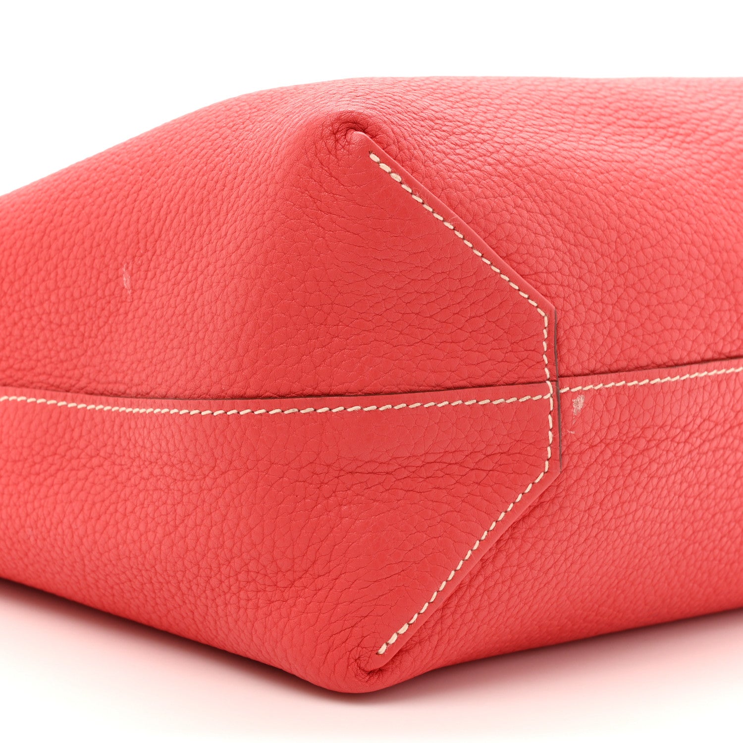 Hermes Taurillon Clemence Double Sens 36 Reversible Tote Rubis Bougainvillea 14 of 20