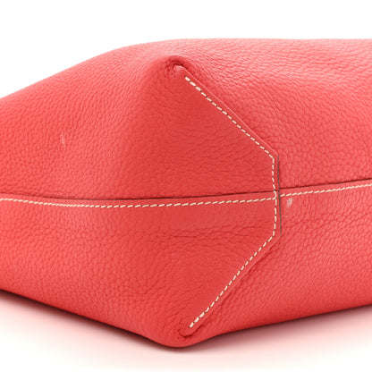 Hermes Taurillon Clemence Double Sens 36 Reversible Tote Rubis Bougainvillea 14 of 20