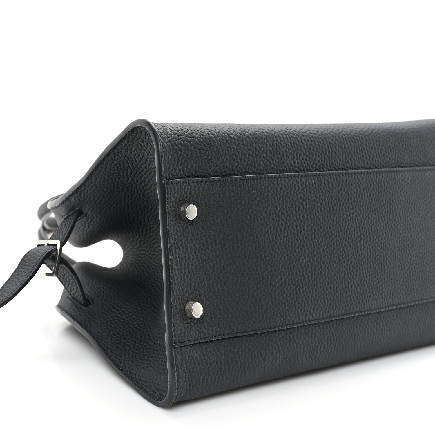 The Row Grained Calfskin EW Margaux 12 Black 8 of 9