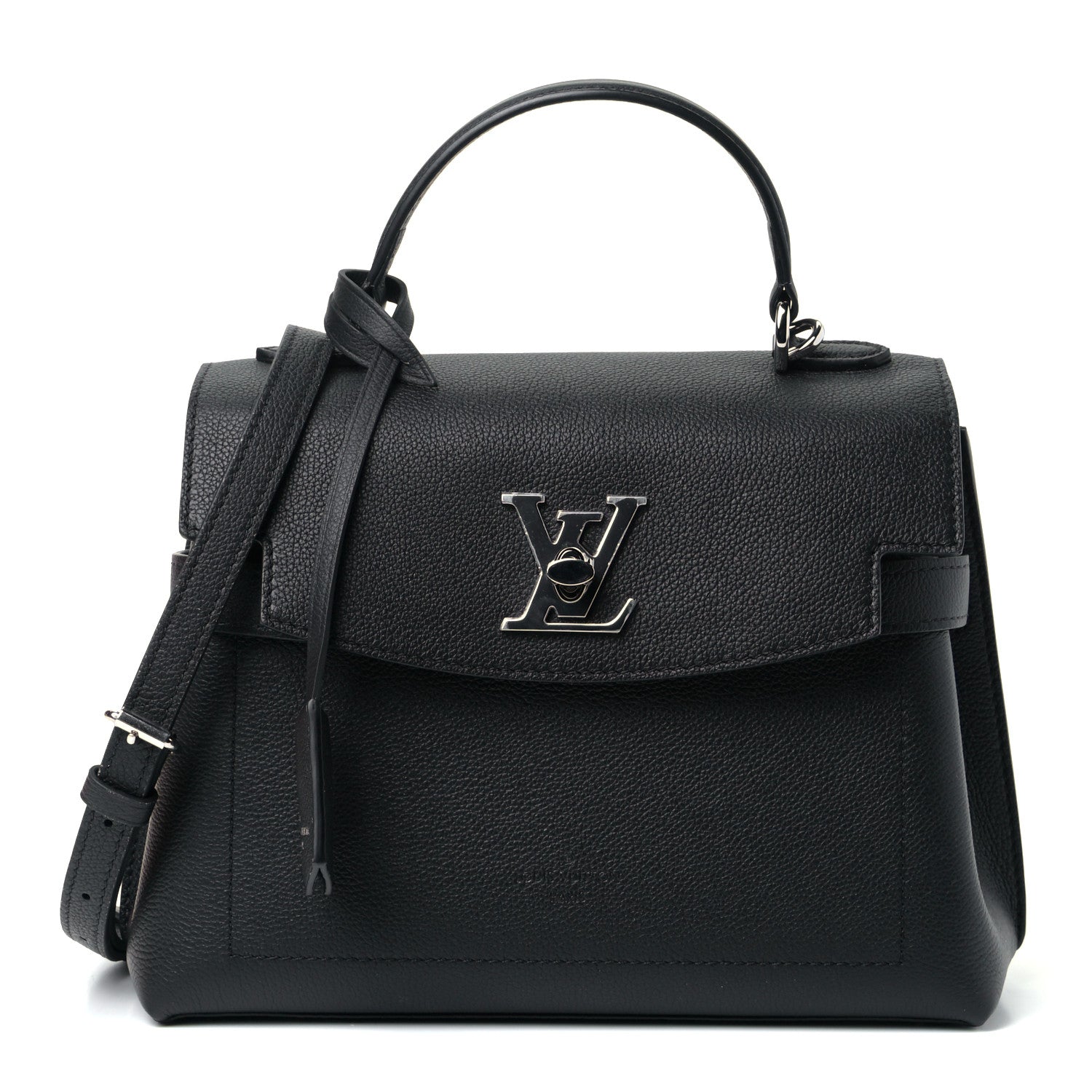 Louis Vuitton Calfskin Lockme Ever BB Black 1 of 5