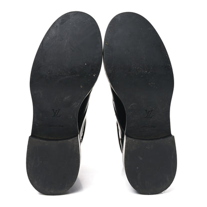Louis Vuitton Calfskin Wonderland Flat Ranger Boots 37 Black 5 of 7