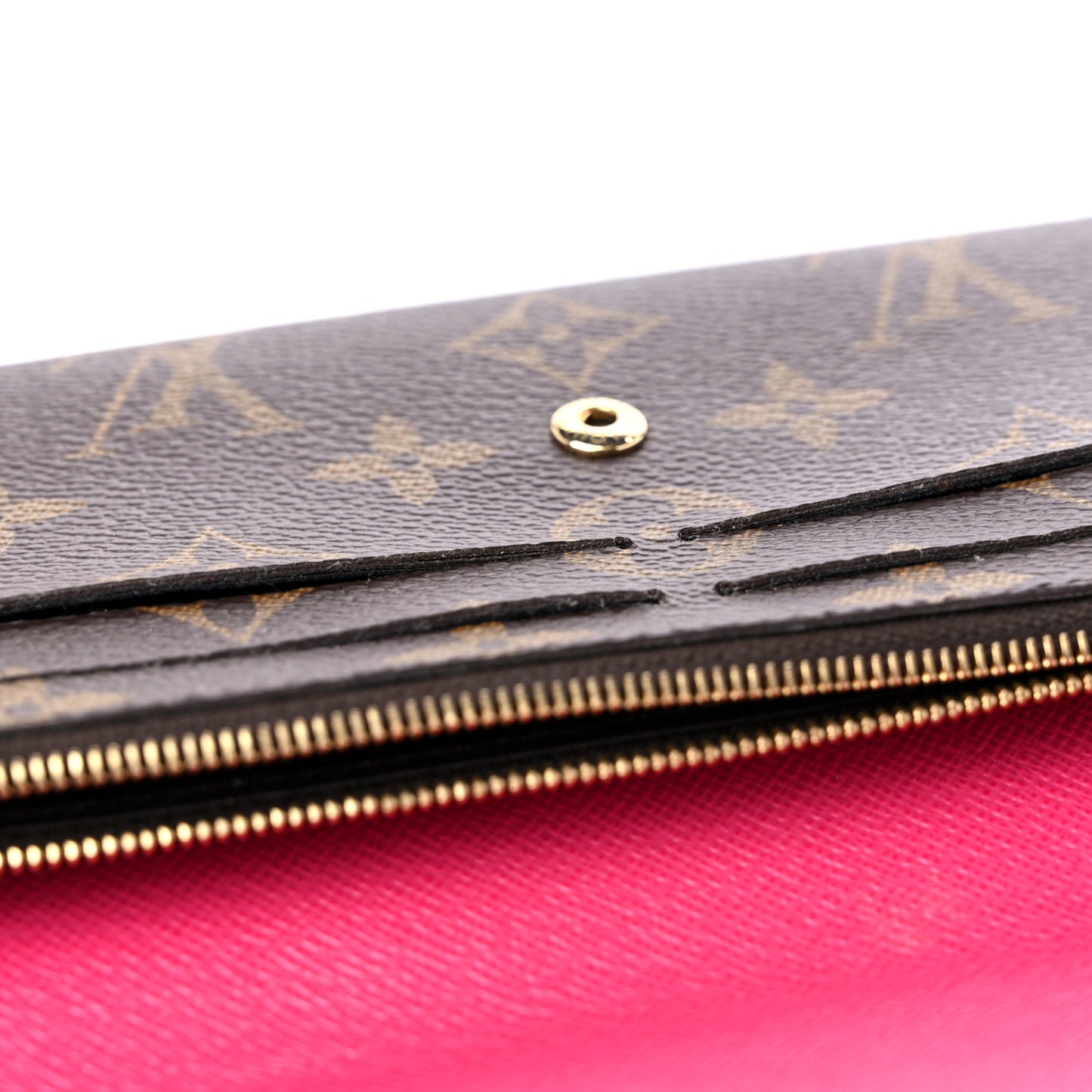 Monogram Bloom Flower Emilie Wallet Fuchsia