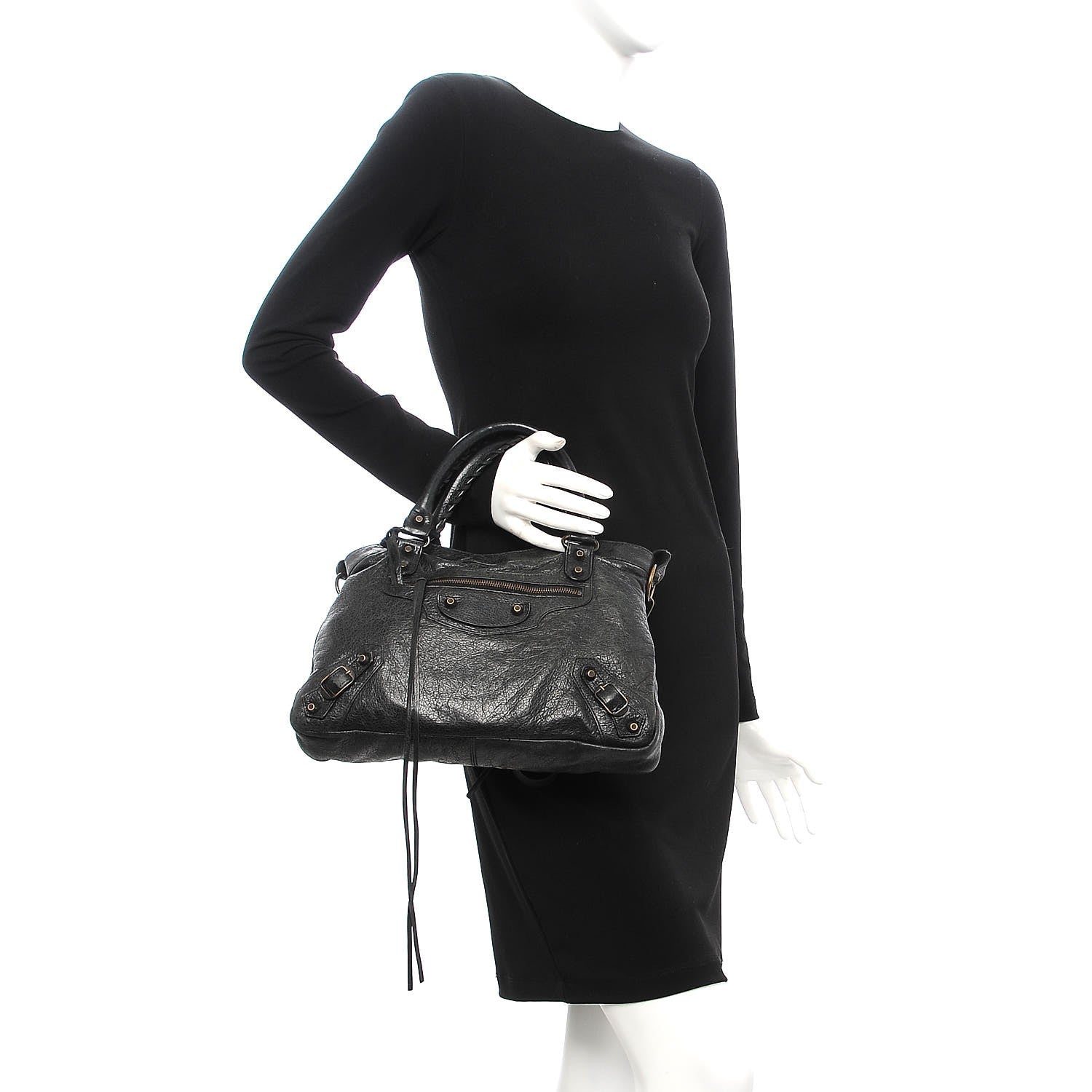 Balenciaga Agneau Classic Hardware Town Black 3 of 13
