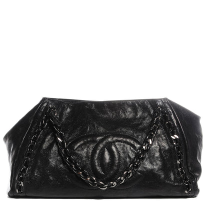 Chanel Glazed Caviar East West Modern Chain Tote Black 1 of 7