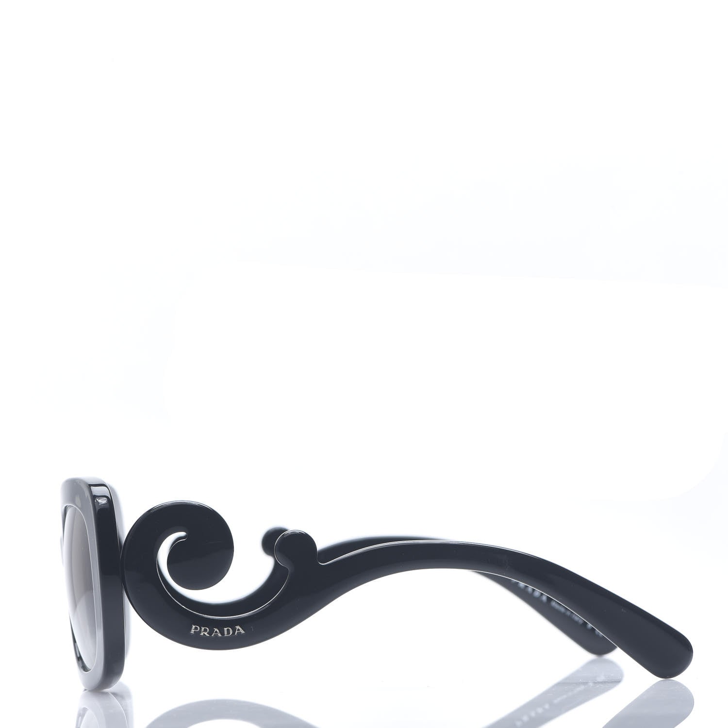 Prada Acetate Baroque Sunglasses SPR 27O Black 3 of 6