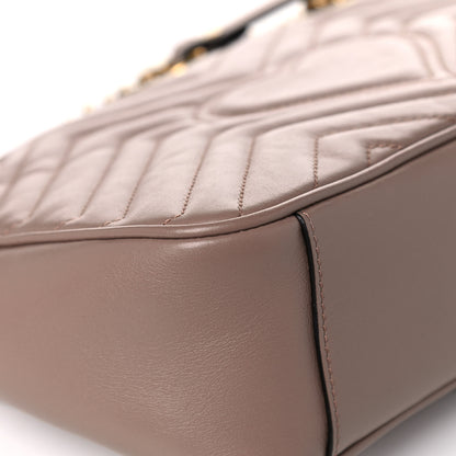 Gucci Calfskin Matelasse Small GG Marmont Shoulder Bag Porcelain Rose 10 of 16