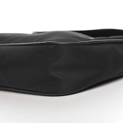 Prada Tessuto Nylon Saffiano Crossbody Bag Black 9 of 10