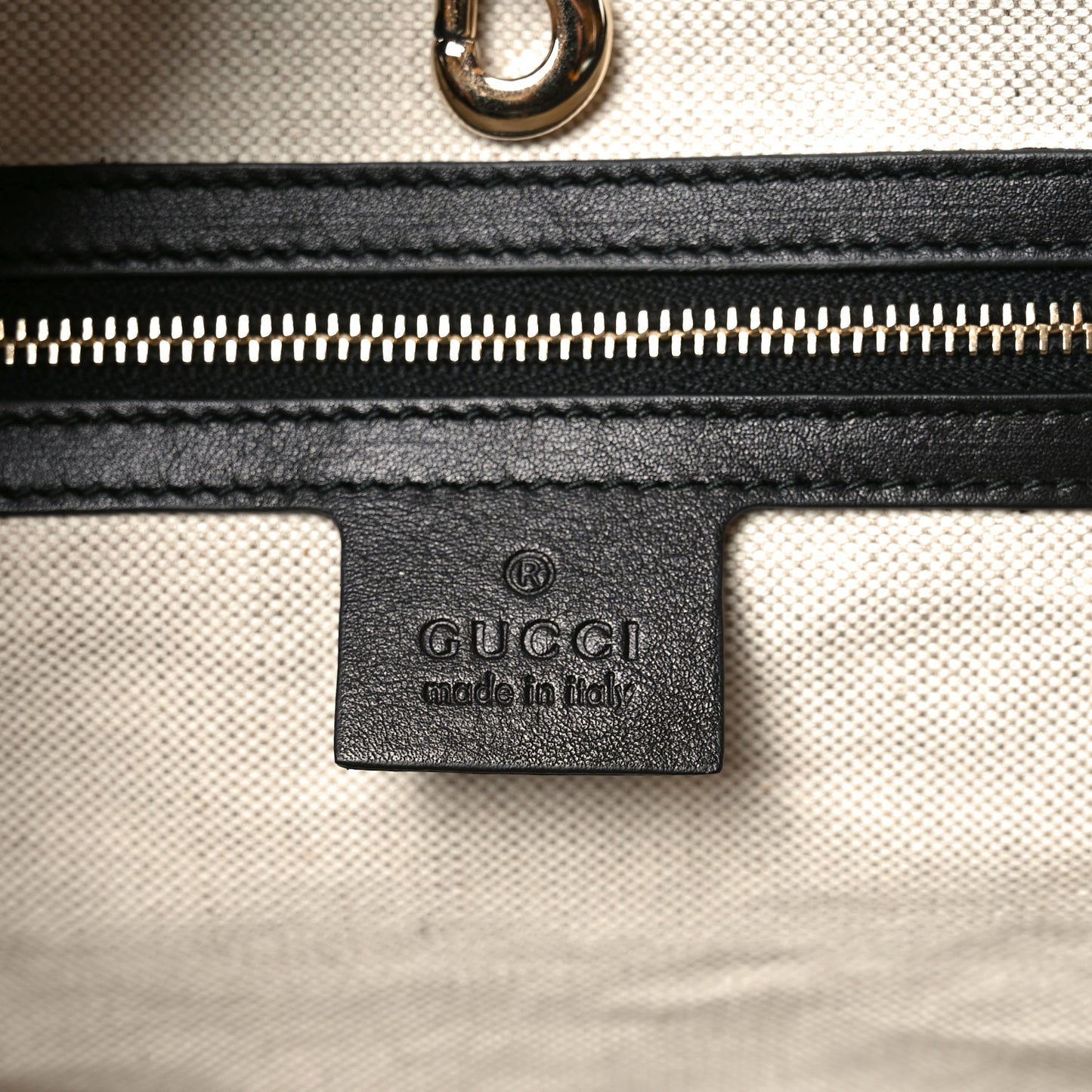 Patent Microguccissima Medium Nice Tote Black