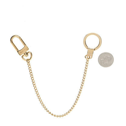 Louis Vuitton Metal Pochette Extender Key Ring Chain Gold 2 of 3