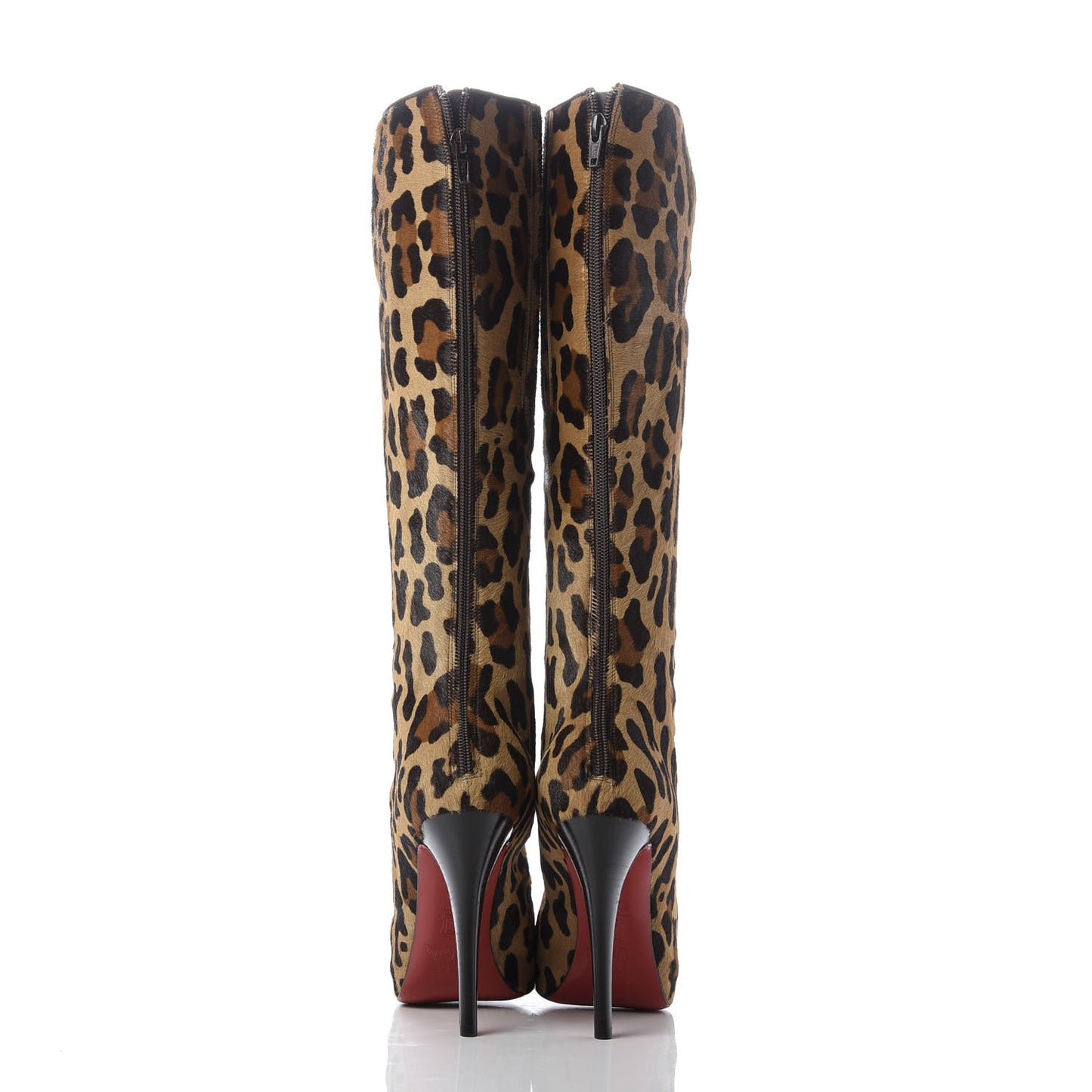 Pony Hair Alta Ariella Talon Boots 36.5 Leopard