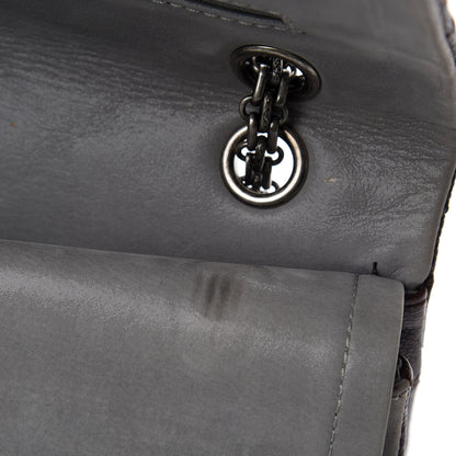 Chanel Caviar Iridescent Calfskin 2.55 Reissue 226 Flap Brown Grey 10 of 19