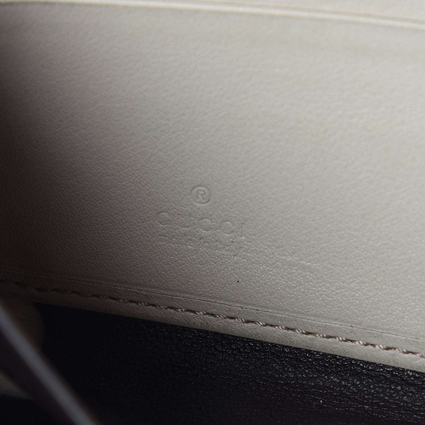 Guccissima Large Twins Zip Around Wallet White
