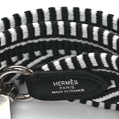 Hermes Toile Swift 25mm Sangle Cavale Shoulder Strap Black Ecru 3 of 4