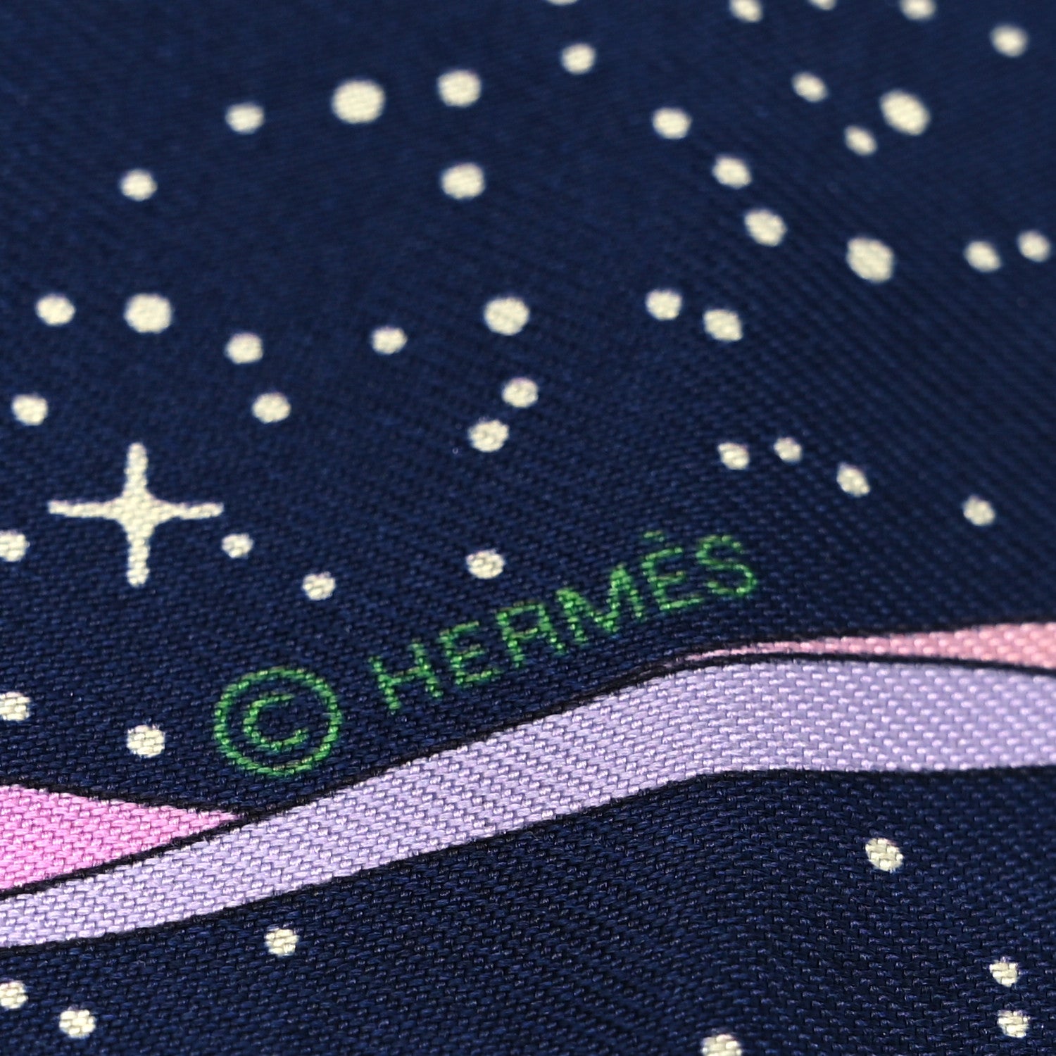 Hermes Silk Space Derby Twilly Marine Rose Multicolor 3 of 4