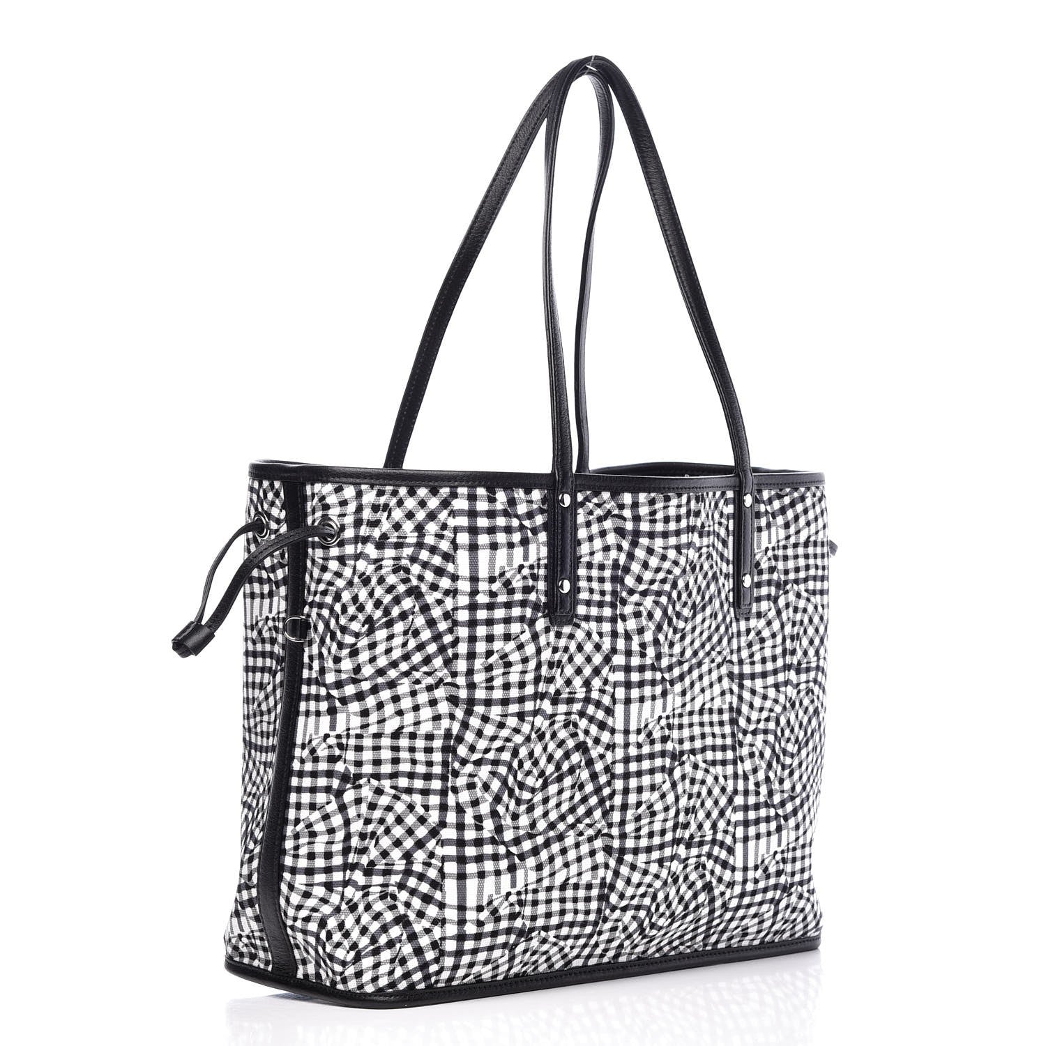 MCM Visetos Medium Reversible Shopper Tote Black 7 of 16