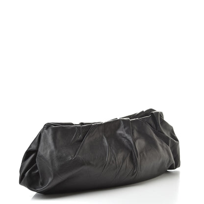 Prada Nappa Pleated Clutch Black 3 of 9