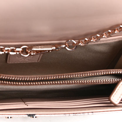 MCM Metallic Visetos Medium Patricia Wallet On Chain Champagne Gold 7 of 8