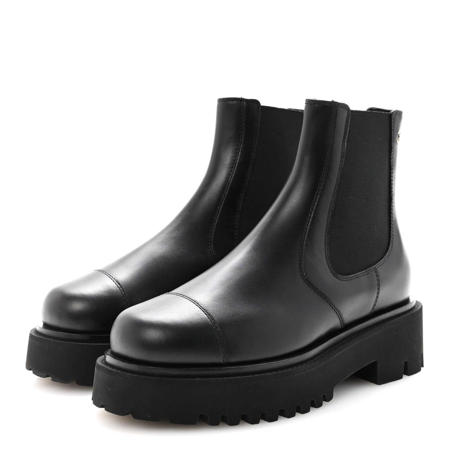 Chanel Calfskin Cap Toe CC Short Boots 36 Black 1835171 – FASHIONPHILE