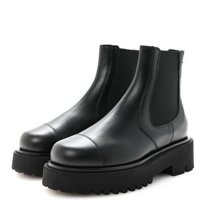Chanel Calfskin Cap Toe CC Short Boots 36 Black 4 of 9