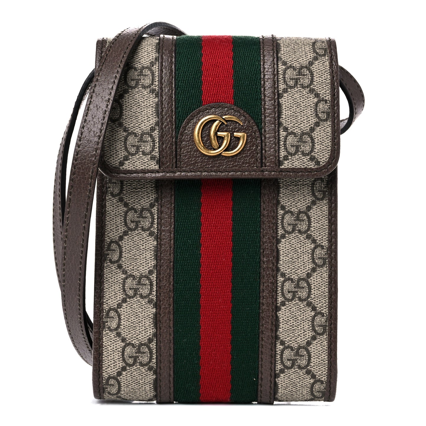 GG Supreme Monogram Web Mini Ophidia Crossbody Bag Beige New Acero