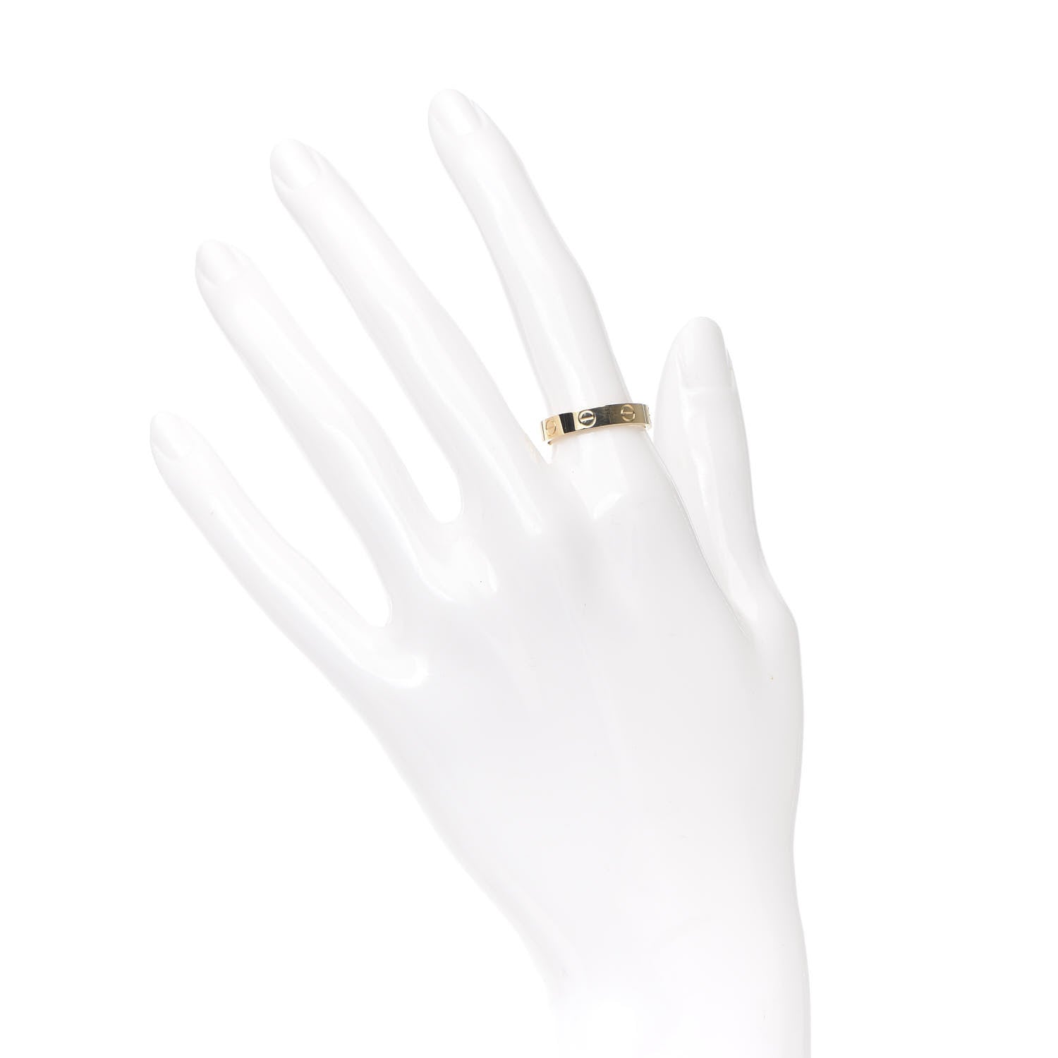 Cartier 18K Yellow Gold 3.5mm LOVE Wedding Band Ring 53 6.5 2 of 4