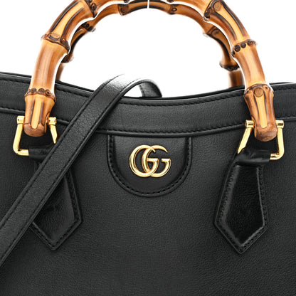 Gucci Calfskin Small Diana Tote Bag Black Yellow Fluo 15 of 21