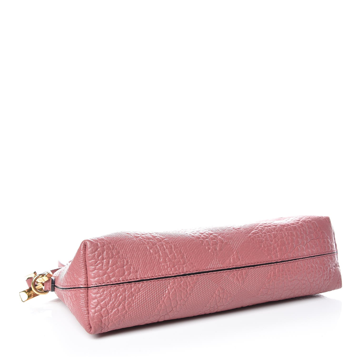 Burberry Signature Grain Calfskin Check Embossed Small Chichester Crossbody Clutch Bag Pink 4 of 9