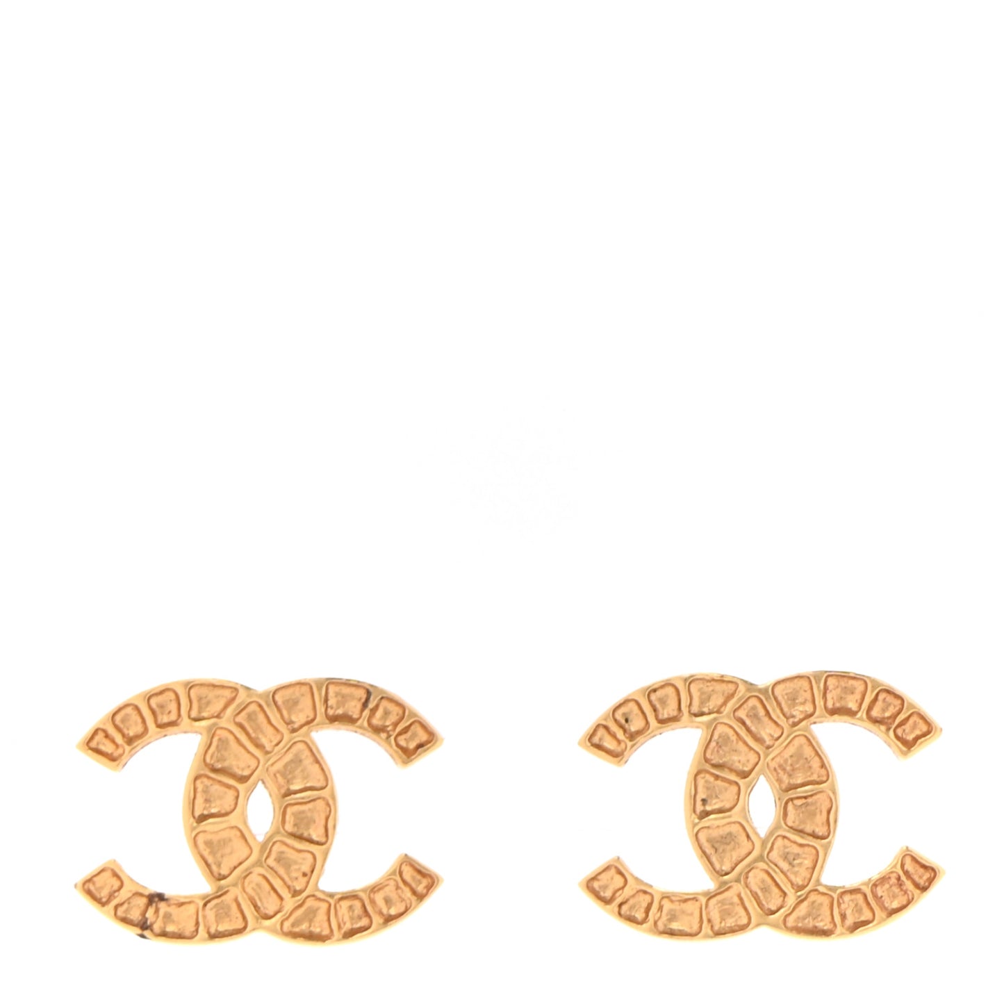 Metal Along The Nile CC Earrings Gold