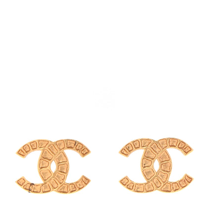 Chanel Metal Along The Nile CC Earrings Gold 1 of 5