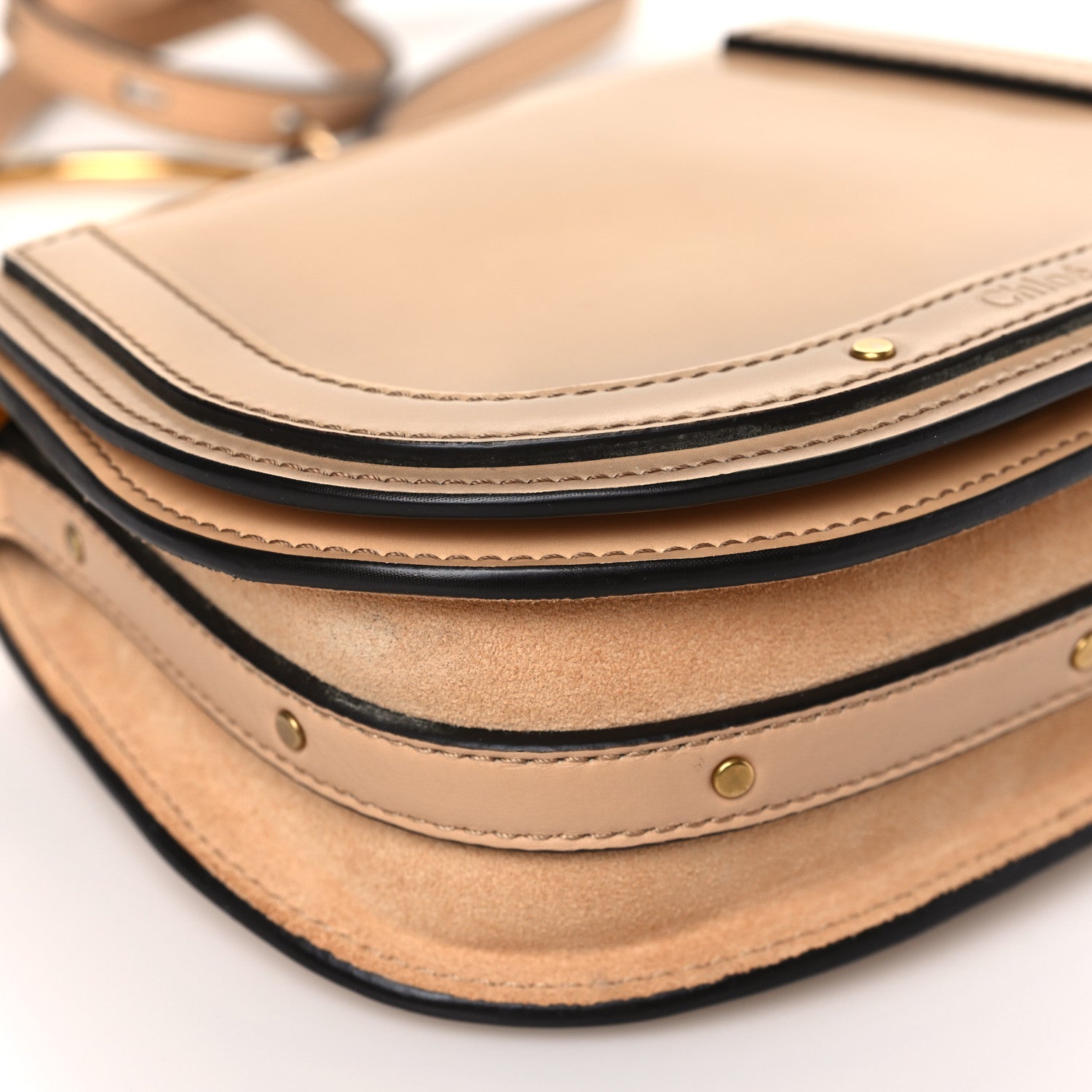 Chloe Patent Suede Small Nile Bracelet Bag 8 of 9