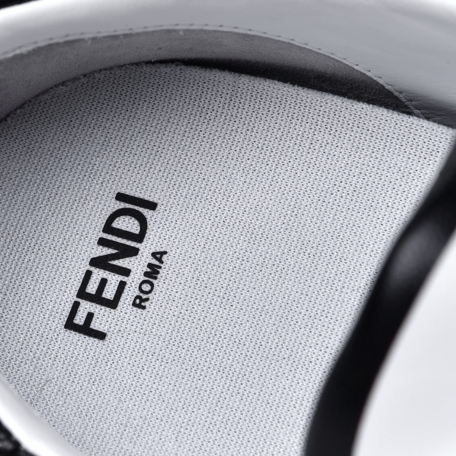 Fendi X JOSHUA VIDES Nappa Rockoclick Slip On Sneakers 38.5 Snow White Black 9 of 11