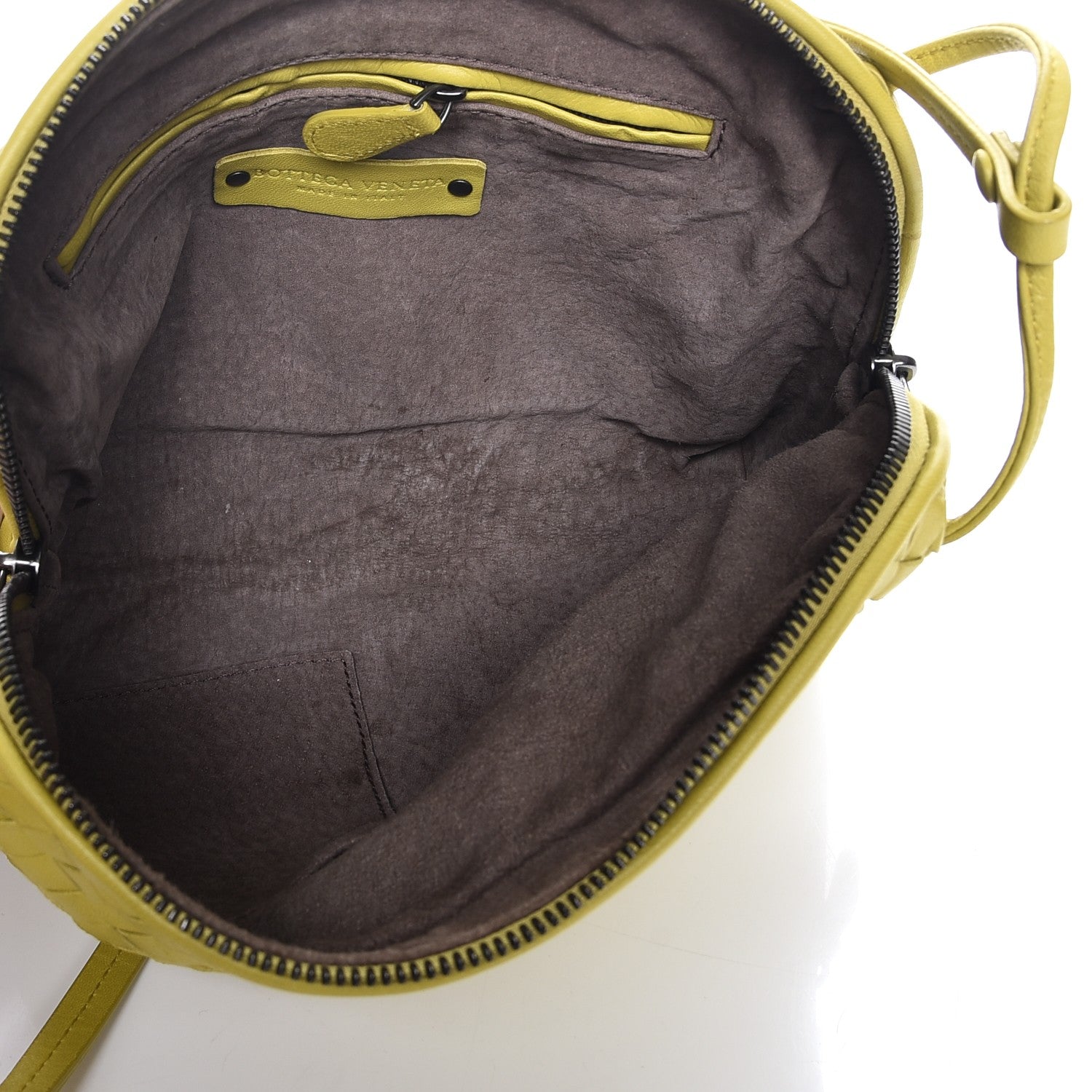 Bottega Veneta Nappa Intrecciato Pillow Crossbody Messenger Chartreuse 5 of 9