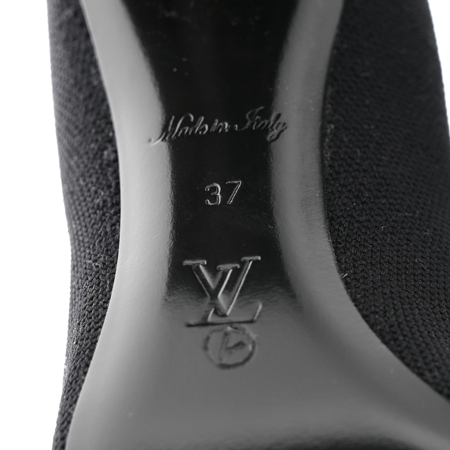 Louis Vuitton Monogram Stretch Fabric Silhouette Ankle Boots 37 Black 7 of 8