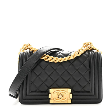 Chanel Calfskin Quilted Small Boy Flap Black 1 of 13