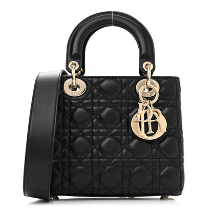Christian Dior Lambskin Cannage Small My ABCDior Lady Dior Black 1 of 9