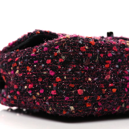 Chanel Glittered Tweed Quilted Mini Rectangular Flap Pink Multicolor 9 of 10