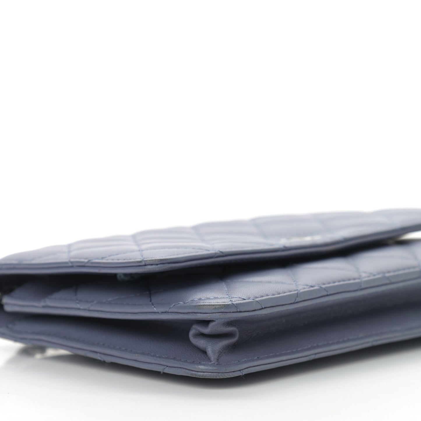 Lambskin Quilted Wallet On Chain WOC Lavender