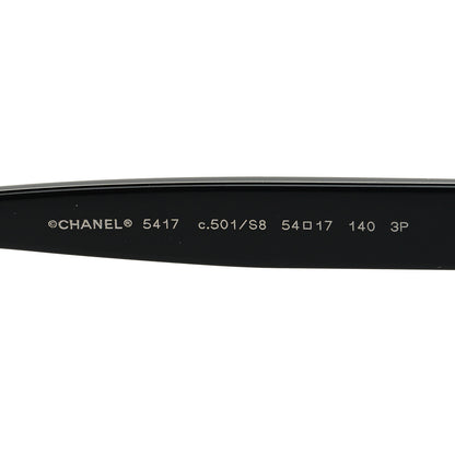 Chanel Acetate Square Sunglasses 5417 Black 5 of 8