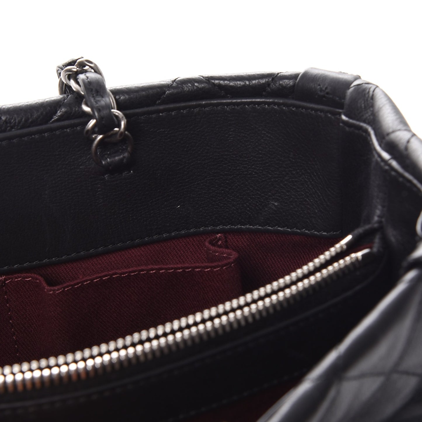 Calfskin Quilted Istanbul Small Tote Black