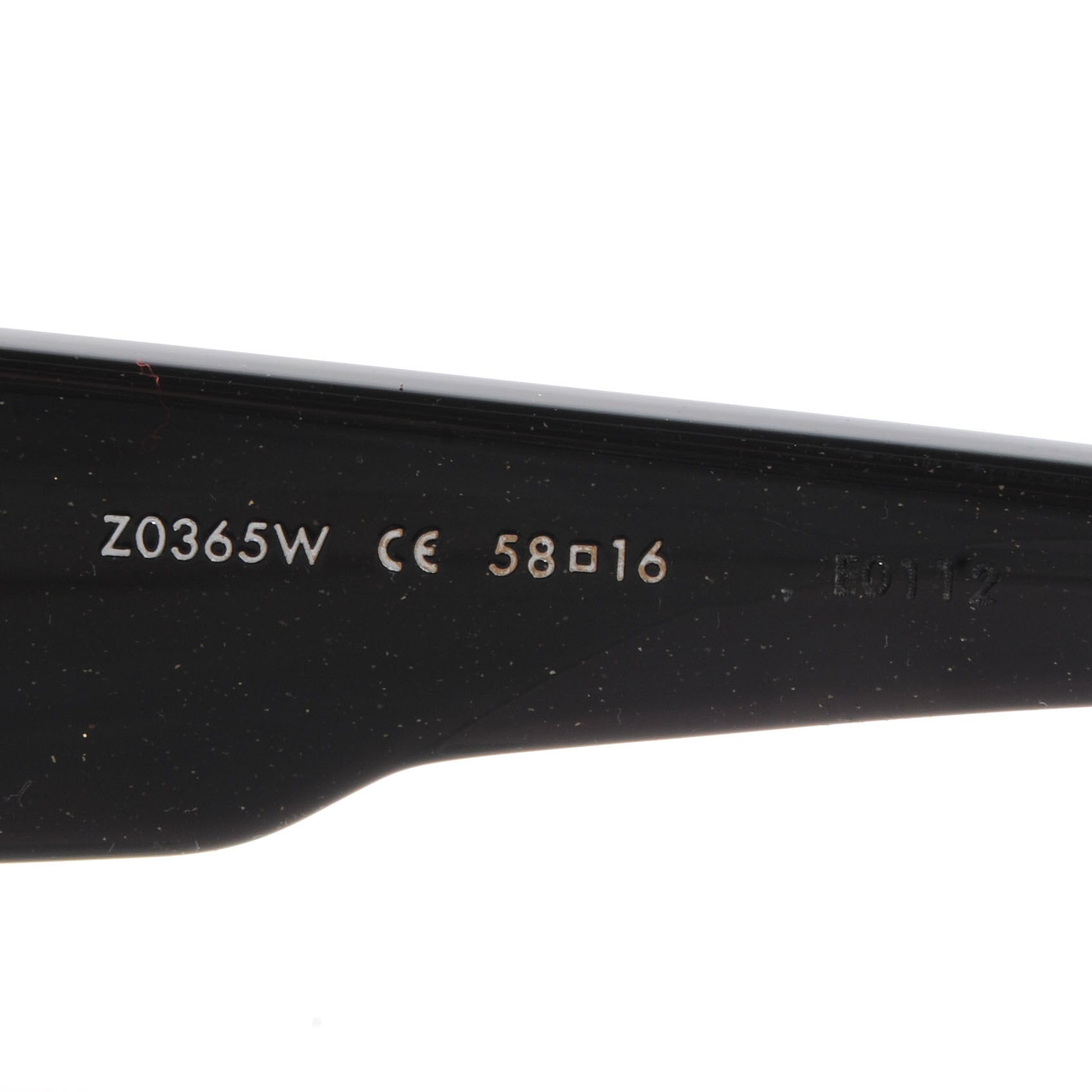 Louis Vuitton Acetate Hortensia Sunglasses Z0365W Black Glitter 4 of 4