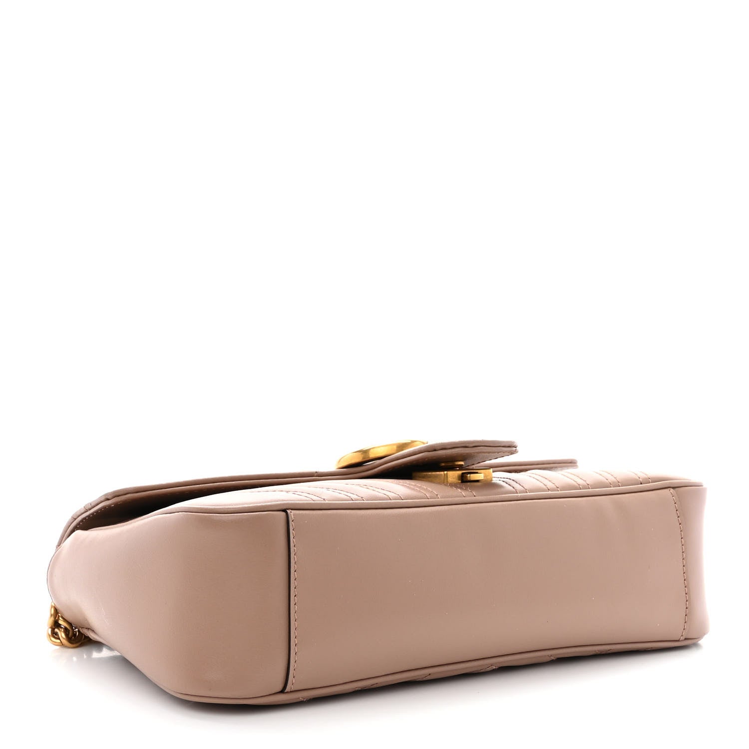 Gucci Calfskin Matelasse Small GG Marmont Shoulder Bag Porcelain Rose 4 of 10